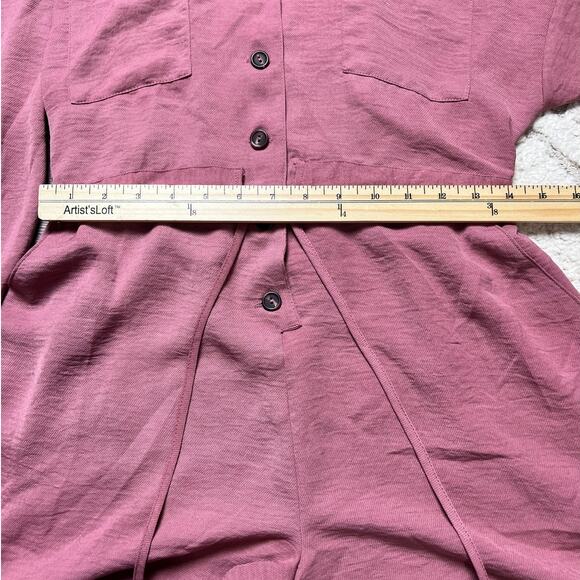 ASOS NWT Mauve Romper Feminine Modern Utility Soft Elegant Clean Girl Chic - Picture 7 of 11